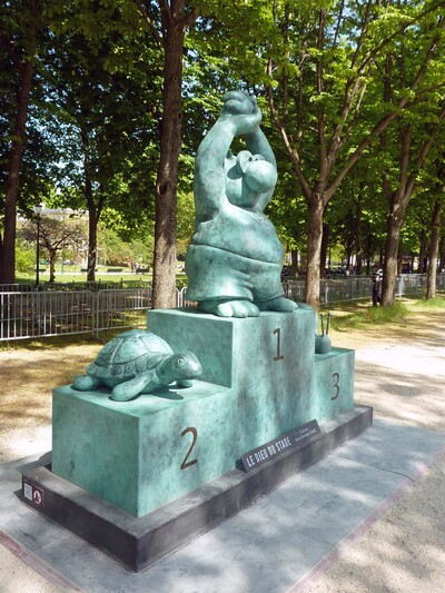 L'exposition "Le Chat déambule" de Philippe Geluck aux Champs-Elysées