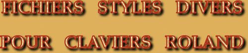 STYLES DIVERS CLAVIERS ROLAND SÉRIE 9835