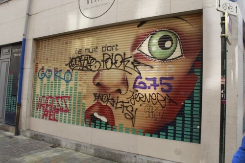 Street art à Bruxelles avec Angelina
