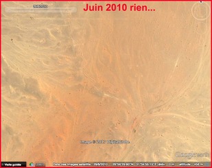 Des étranges structures dans le désert 