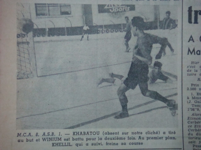 1.6.1952 Demi FinalCoupe Forconi MCA-ASB 8-1