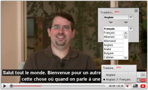 youtube sous titrage traduction