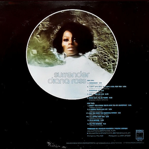 Diana Ross - 1971 : Album " Surrender " Motown Records MS-723 [ US ]