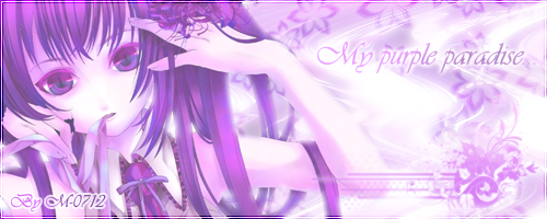 Bannière "My purple paradise"