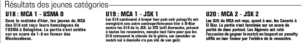 Nos jeunes ne perdent pas