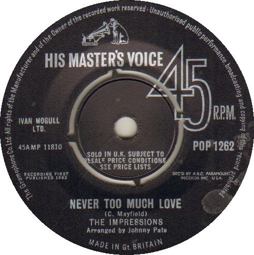 1963 : Single SP ABC Paramount Records 10511 [ US ]