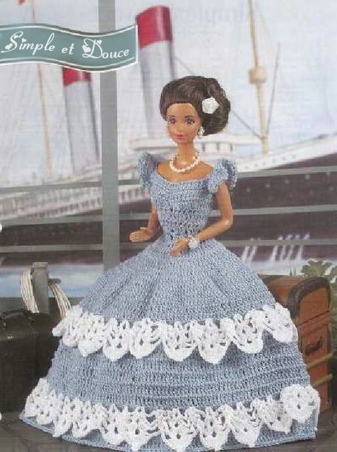 crochet robe barbie