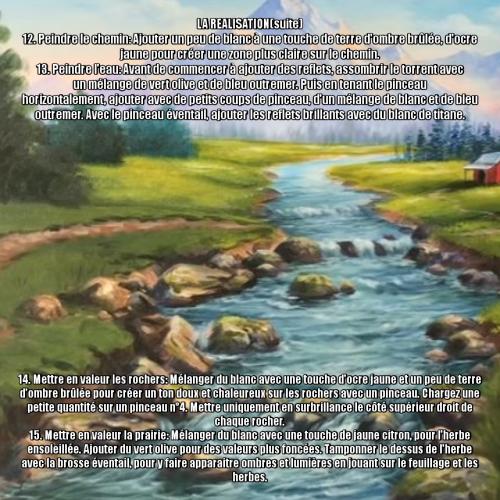 Dessin et peinture - vidéo 3410 : Comment peindre un magnifique paysage ? - acrylique ou huile.