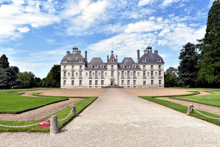 Photos de la façade du château de Cheverny