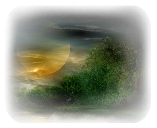 Paysage coucher de soleil / 4