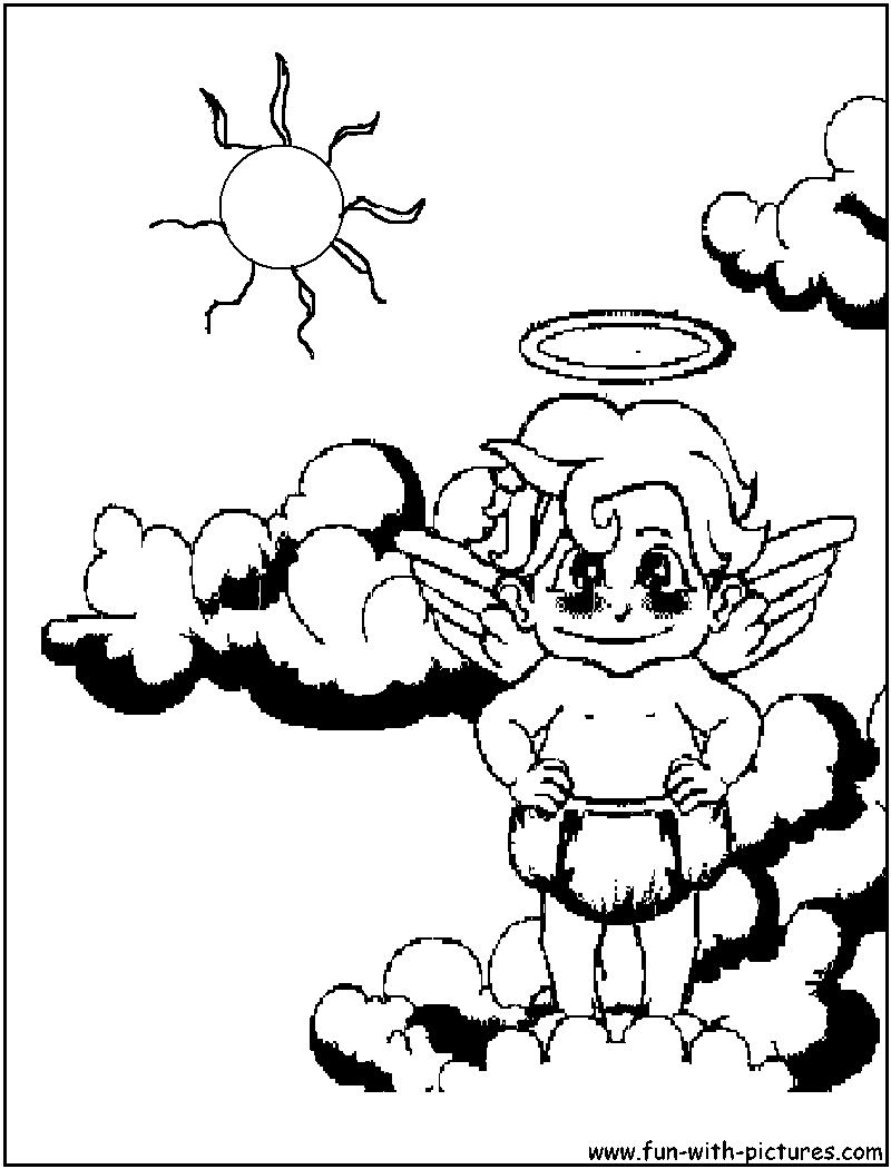 Coloriages Anges - Angel