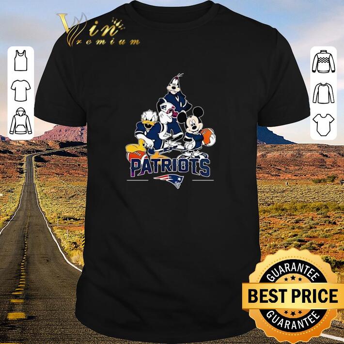 Pretty Donald Duck Goofy Mickey Mouse New England Patriots shirt
