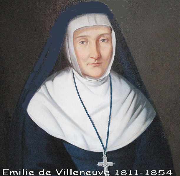 Bienheureuse Jeanne Émilie de Villeneuve, fondatrice de la congrégation de Notre Dame de l’Immaculée Conception († 1854)