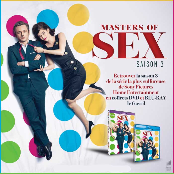 MASTER OF SEX (saison 3) Disponible en coffrets DVD et Blu-ray le 6 avril 2016