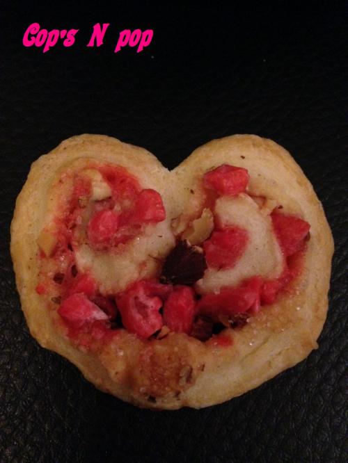 <3<3 Mini palmiers aux pralines roses (pâte feuilletée maison) <3 <3