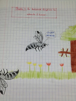 Les 6èmes illustrent l'action de l'Homme sur les abeilles