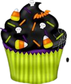 Tubes Bonbons & Cupcake Halloween