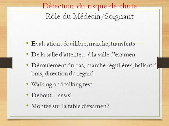 "Prévention de la chute chez la personne âgée", une conférence du Docteur Claude Plassard