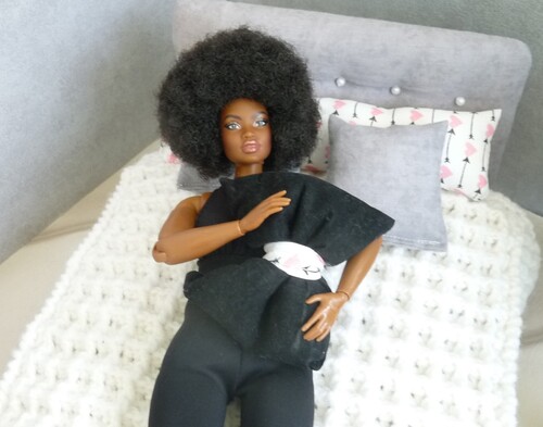Diorama Barbie: le lit fini