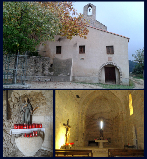 * LA JONQUERA Chapelle Santa Llucia et Castell de Rocaberti