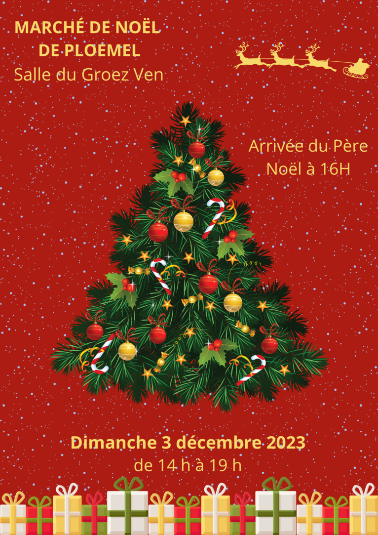 Le père Noël vous attend de 14h à 19 h le 3 décembre à la salle Groez Ven de Ploemel !!! Venez nombreux !!!!!