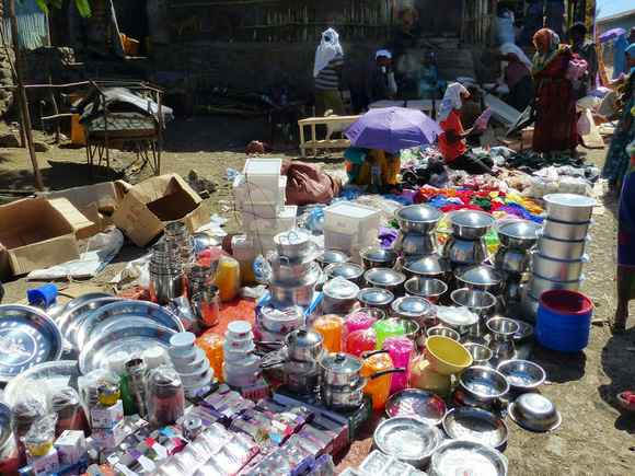 le marché hebdomadaire de Batty;