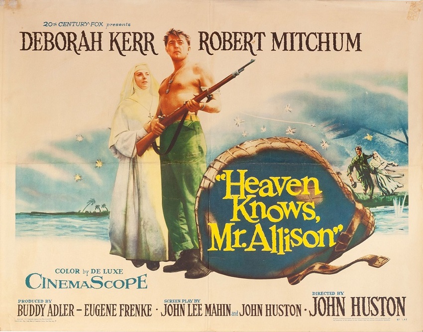 HEAVEN KNOWS Mr.ALLISON us poster 1957 BOX OFFICE