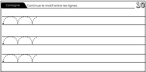 graphisme - écriture entrainement