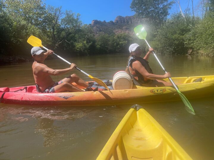 vacances des jeunes - leçon de canoë sur l'argens 