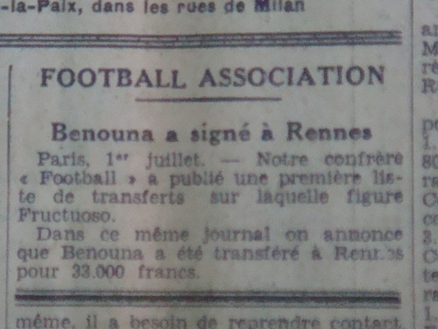 juillet 1937 benouna signe à rennes