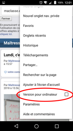 Afficher correctement le blog sur téléphone