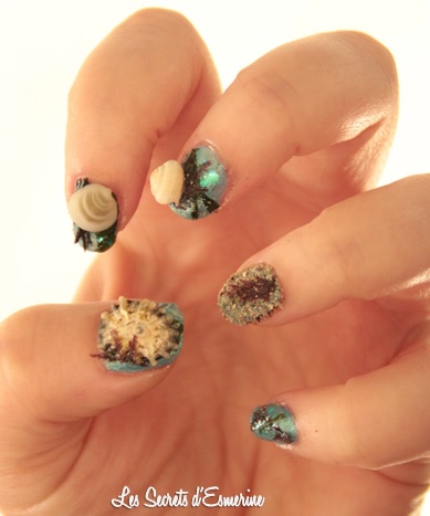 ete, plage, mer, Nail Art, concours, Blog, Les Coups de Coeur de Mumu