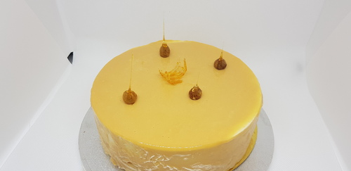 *ENTREMET CARAMEL VANILLE FEVE DE TONKA