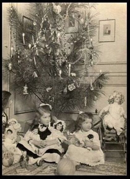 Le Noël des enfants sages en photographies de la Belle Epoque