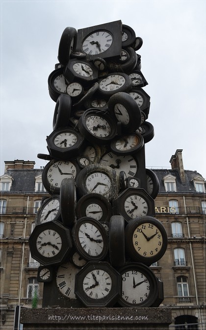 1 Sculpture horloges Saint Lazare 3
