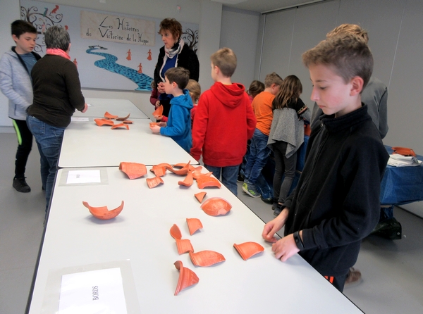 Des ateliers d'initiation à l'archéologie ont eu lieu au Musée du Pays Châtillonnais
