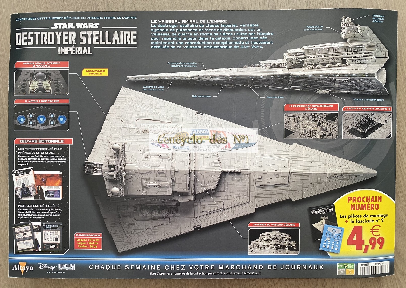 N° 1 Construisez le Destroyer stellaire imperial Star Wars - Test - L'  encyclo des N° 1