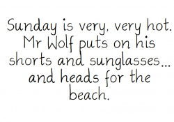 MR WOLF'S WEEK