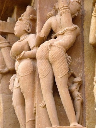 les célèbres sculptures érotiques de Khajuharo;