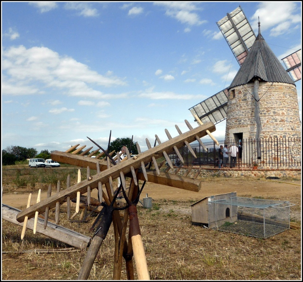  Fête des métiers d'antan au moulin de Claira...( non loin de Perpignan/Rivesaltes )