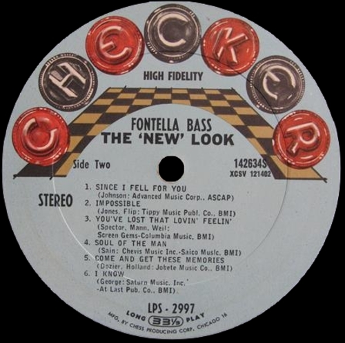 Fontella Bass : Album " The ' New Look ' " Cheker Records LP/LPS 2997 [ US ]