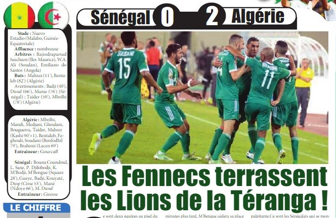 Mardi 27.01.2015 EN-SENEGAL 2-0 CAN 2015 à Malabo