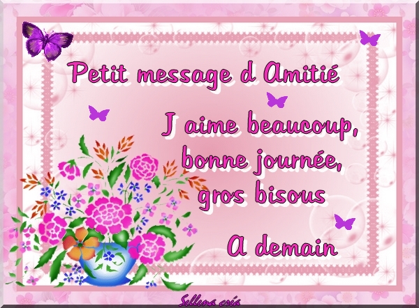 petits messages d' amitié