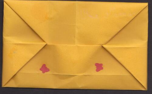 Enveloppe invitation origami