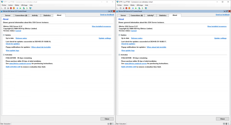 Configurer un serveur SFTP en failover sur Windows Serveur Core 2022