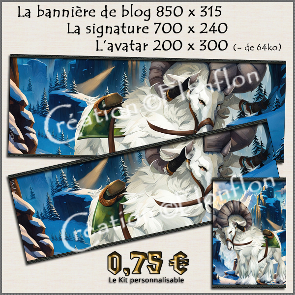 Kit 0021 Bélier Blanc