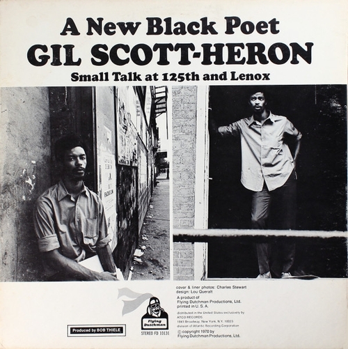 Gil Scott-Heron : Album " Small Talk At 125th & Lenox " Flying Dutchman FD 10131 [ US ]