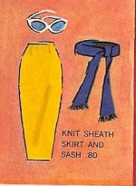 Barbie vintage : Knit Skirt 