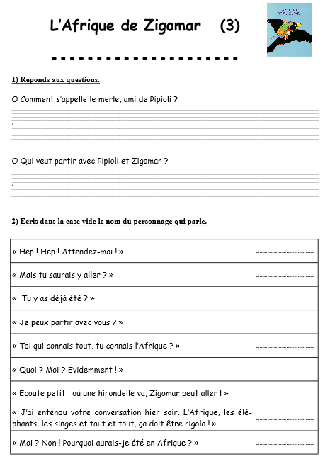 L'AFRIQUE DE ZIGOMAR