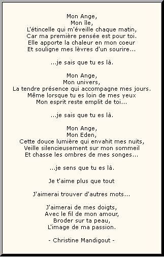 poeme rencontre avec un ange